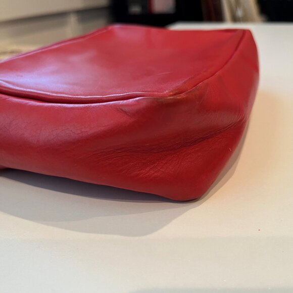 Clare V Midi Sac (Cherry Red) - NO STRAP INCLUDED - Picture 5 of 7